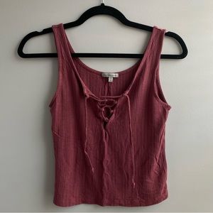 [4 FOR $20] Charlotte Russe Magenta Sleeveless Crop Top
